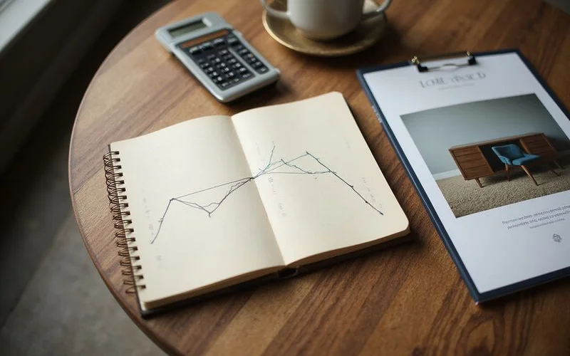 Break-even chart comparing furnished premium and furniture costs
