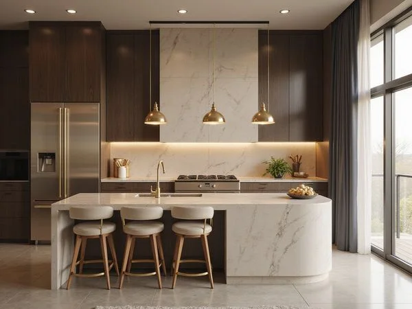 First-generation kitchen in a 2025 Dallas tower